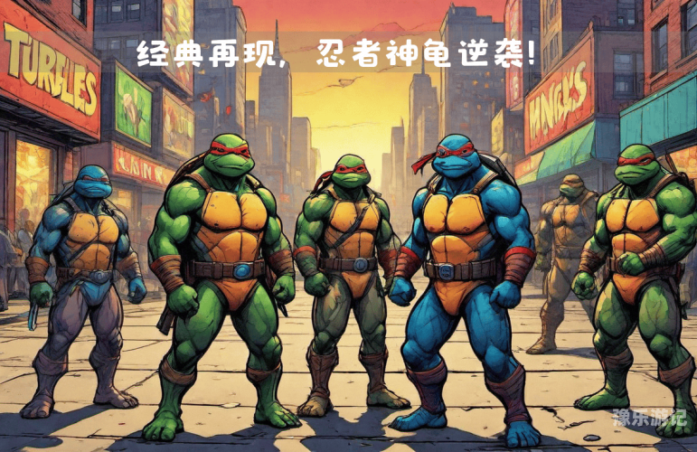 小时候玩的一个忍者的游戏重温经典，找回童趣，小时候玩过的忍者神龟，涡轮战斗游戏回忆